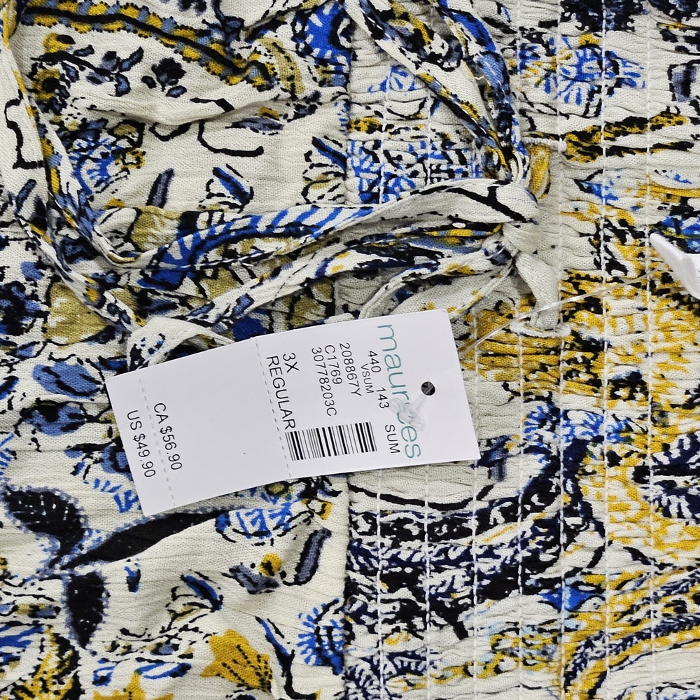 Maurices Paisley Wide Leg Pant NWT